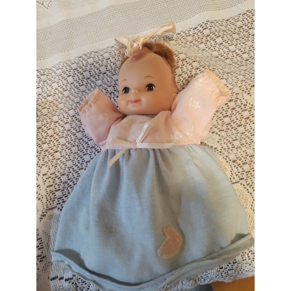 Vtg 1987 Precious Playmates 6" Pixie Baby Doll Fully Jointed Soft Vinyl Skin - Picture 1 of 5